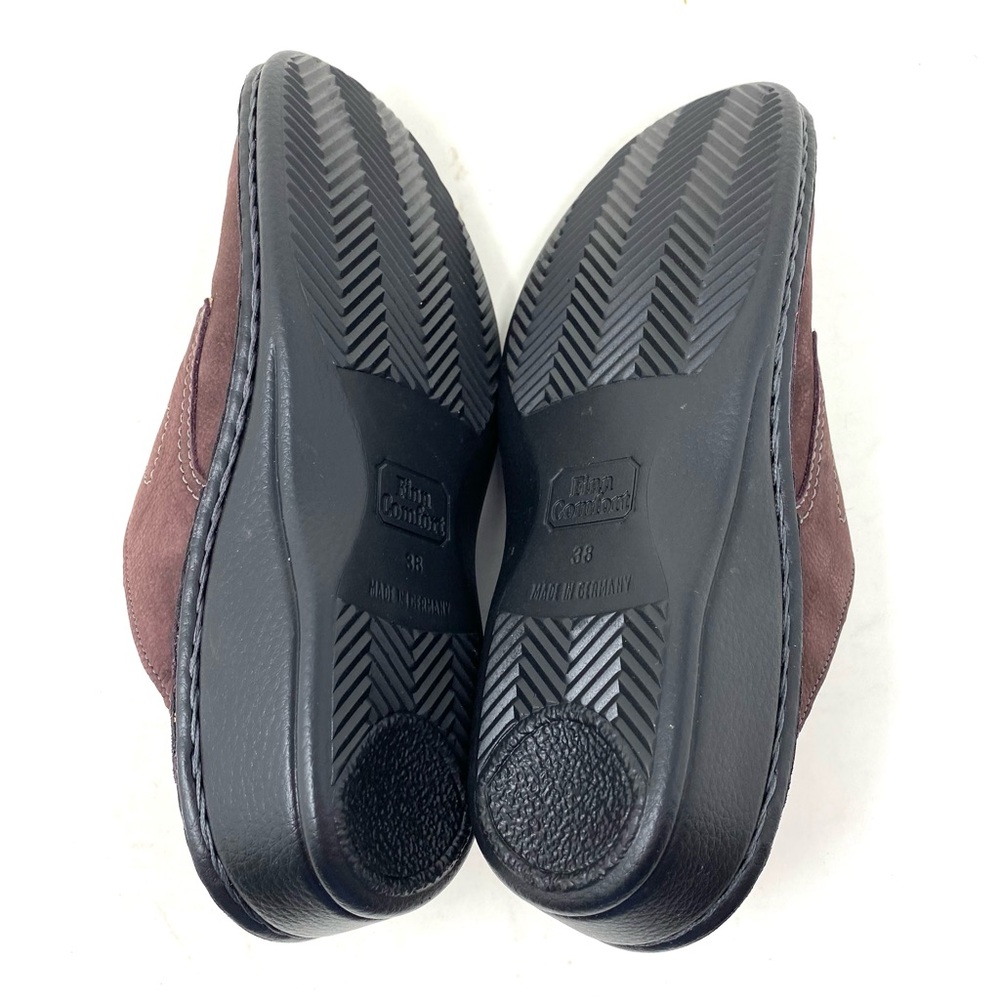 Finn Comfort Santafe-S Mule Clogs Bear Nubuck/Plum Leather Size 38 NIB - Picture 6 of 7